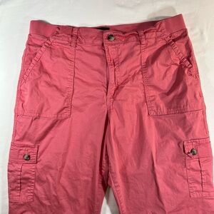 Women’s Lee Pink/Melon Cropped Cargo Pants